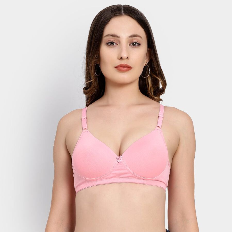 Ladies' Non-Padded Bra, Light Pink, large image number null